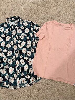 Boys Pink Pocket Tee - Unbranded